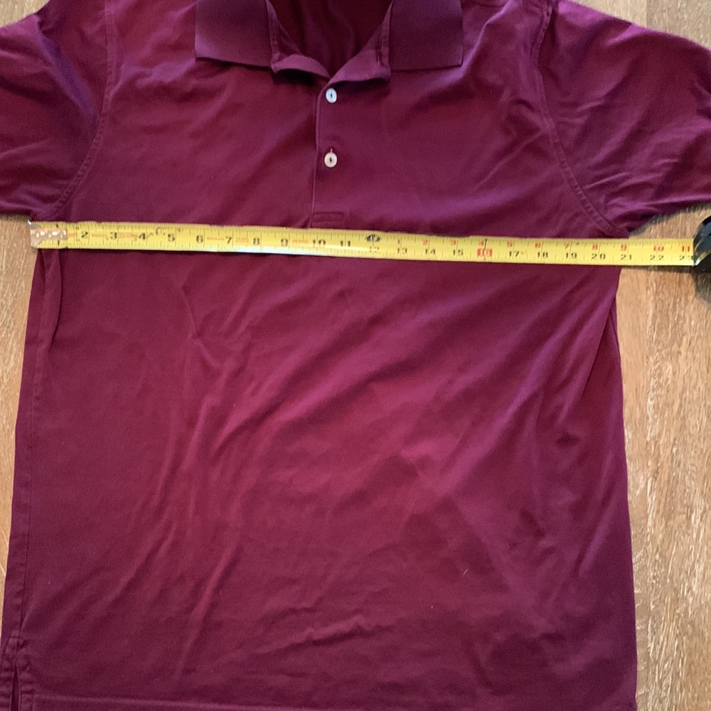 Peter Millar Medium Burgundy/Maroon Polo - Picture 5 of 6